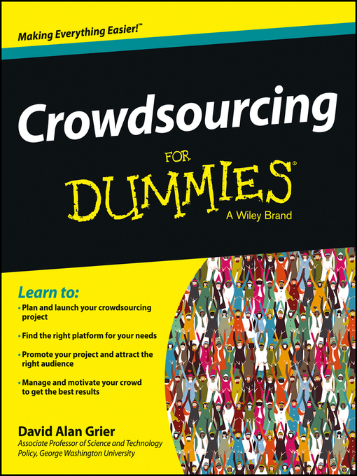 Title details for Crowdsourcing For Dummies by David Alan Grier - Available